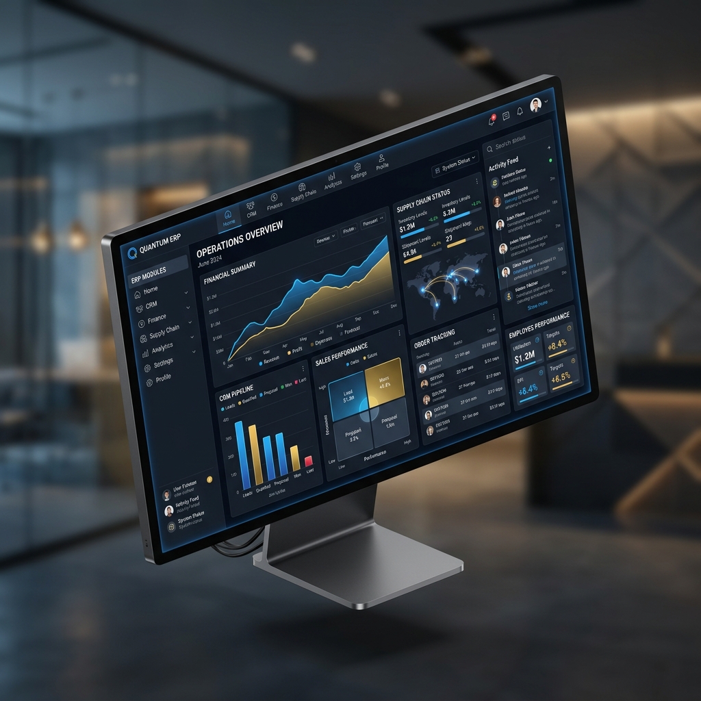 Erp Software Interface and Features